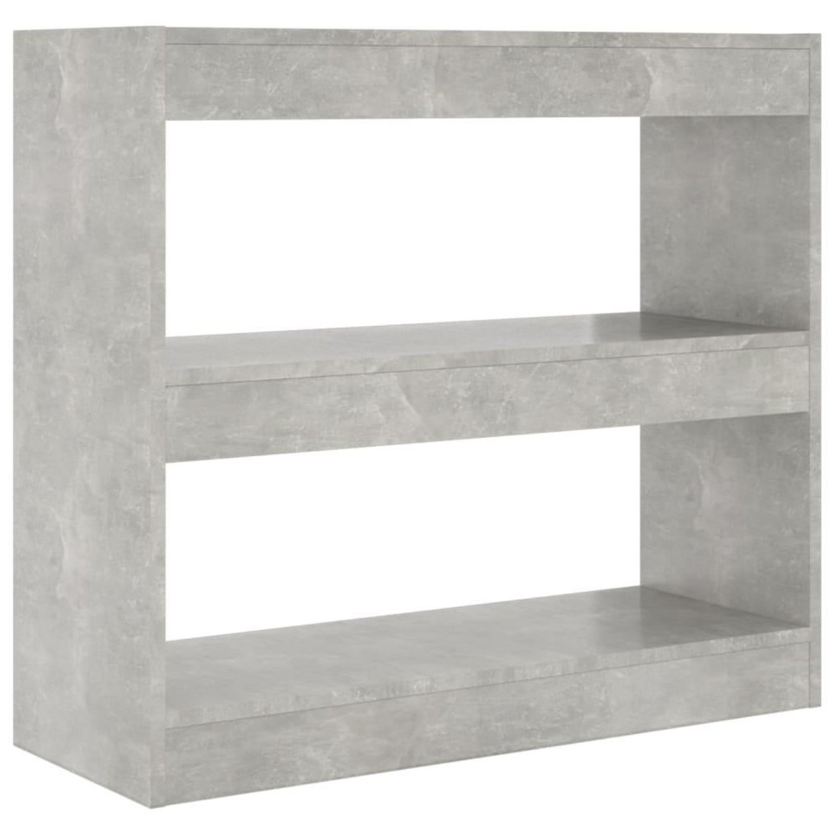 VIDAXL Bibliotheque/Separateur de piece Gris beton 80x30x72 cm