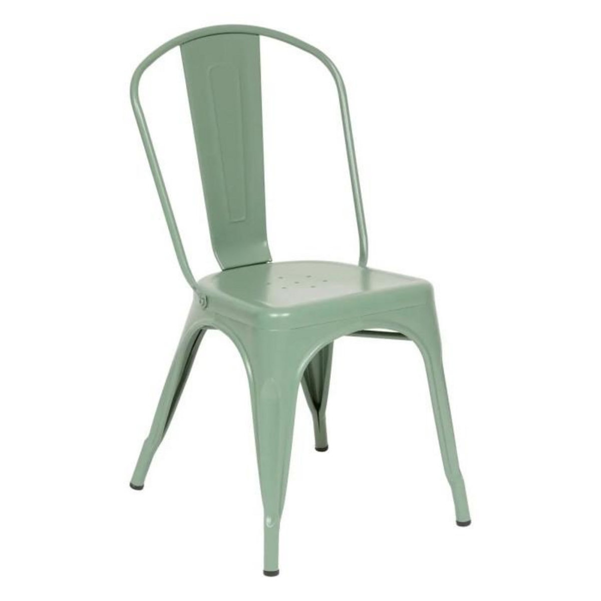 ATMOSPHERA Lot de 4 Chaises en Métal  Niko  85cm Vert Olive
