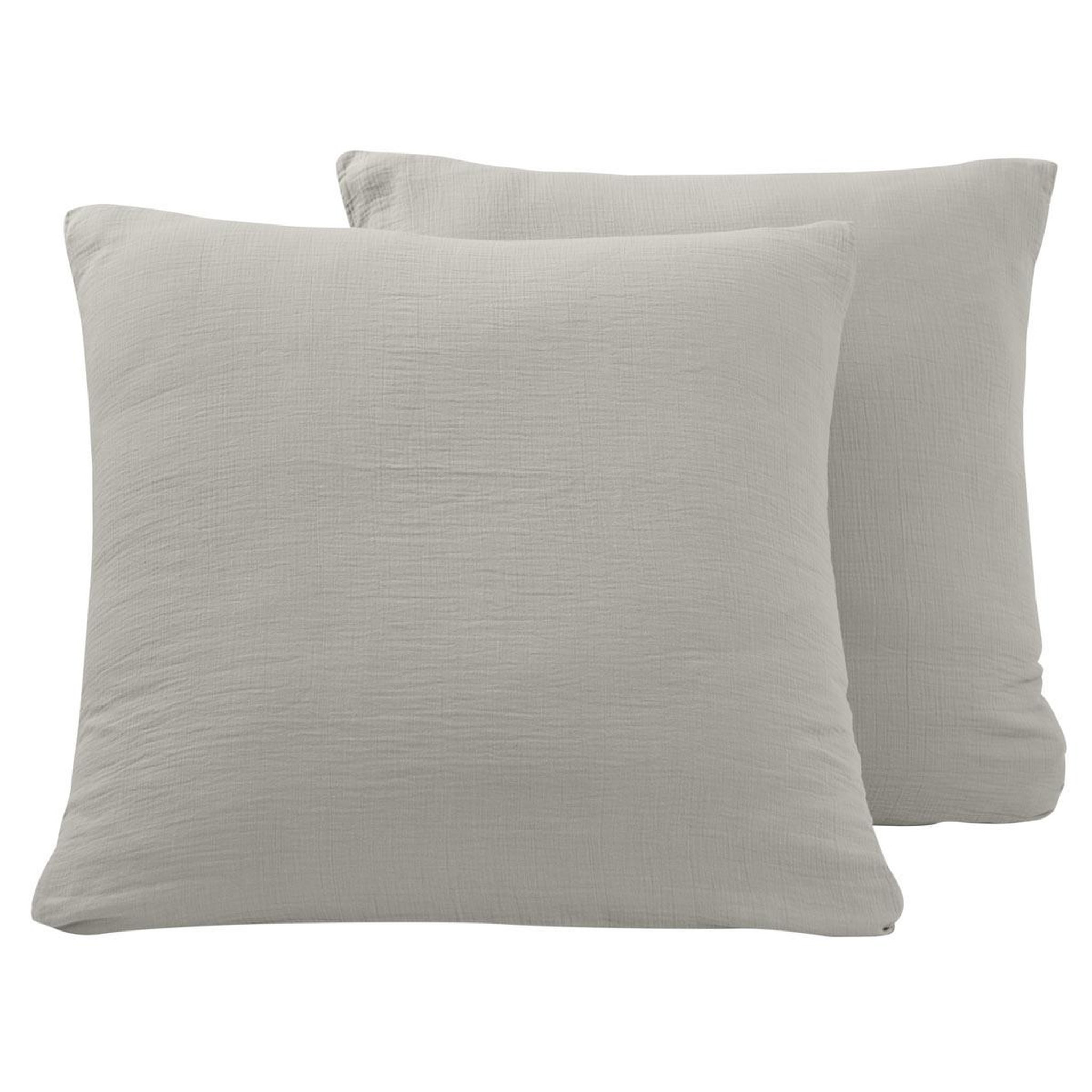 Voir la diapositive 1 : Sensei Maison Lot de 2 taies d'oreiller en gaze de coton LOFT