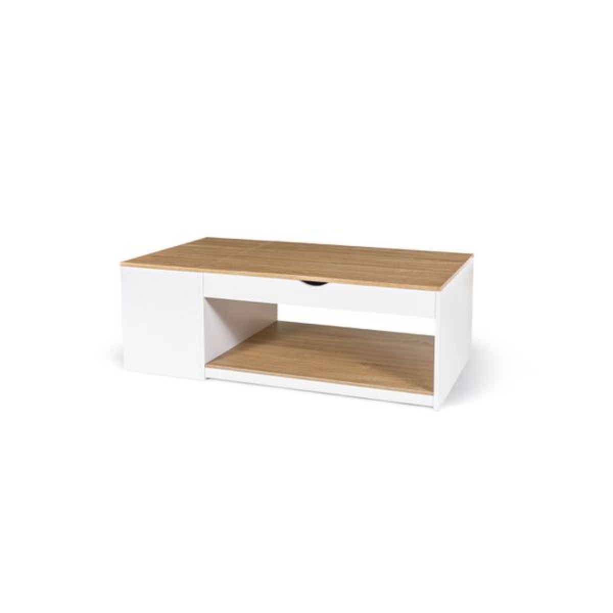 Table basse plateau relevable et coffre de rangement L60 cm LINE