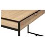 Voir la diapositive 6 : Bureau droit 1 tiroir style industriel pieds métal L110cm HOUSTON