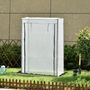 Voir la diapositive 4 : OUTSUNNY Serre de jardin serre à tomates porte zippée déroulante - 1x0,5x1,5m - acier PVC blanc transparent
