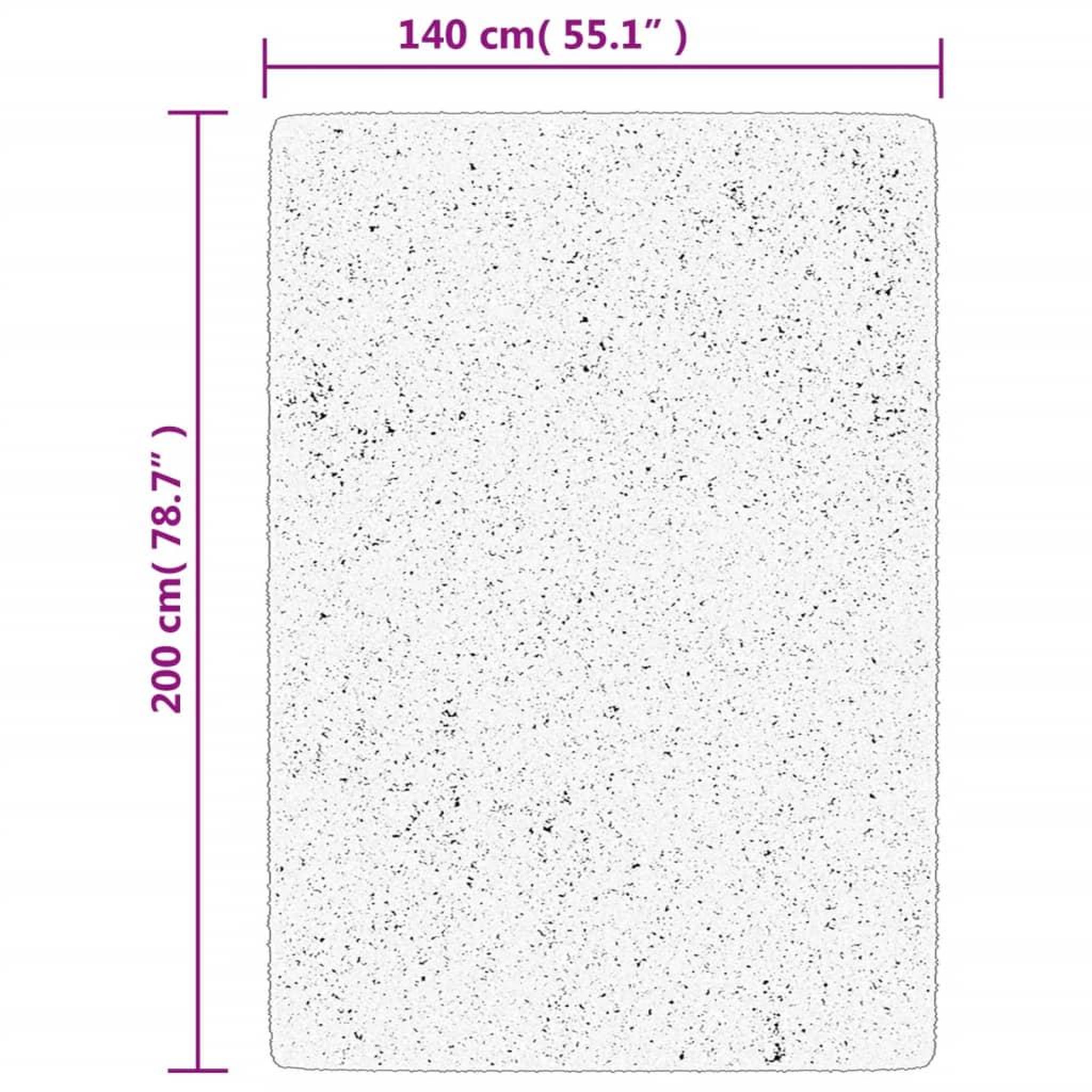 Voir la diapositive 6 : VIDAXL Tapis OVIEDO a poils courts beige 140x200 cm
