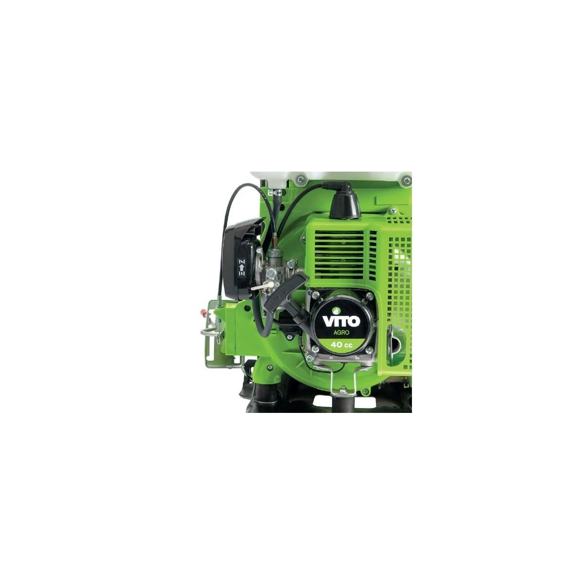 VITO Atomiseur Thermique 40Cm3 1830W 14L Pulvérisateur Professionnel Liquides et Poudres Portée 12m Bretelles VITO