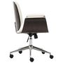 Voir la diapositive 4 : VIDAXL Chaise de bureau Blanc Bois courbe et similicuir