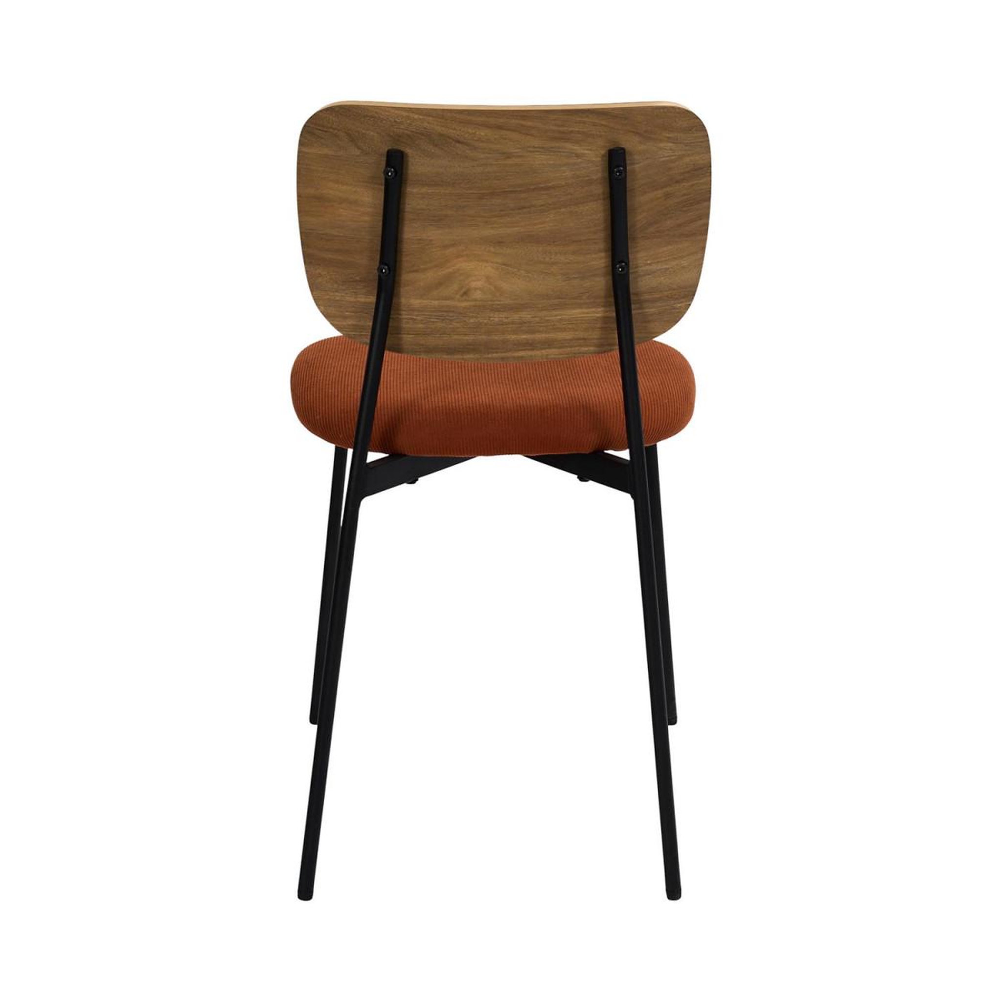 Voir la diapositive 6 : The Home Deco Factory Lot de 4 chaises côtelées bois  jules  77cm terracotta