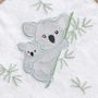 Voir la diapositive 2 : Paris Prix Cape de Bain Bébé  Koala  75x75cm Blanc