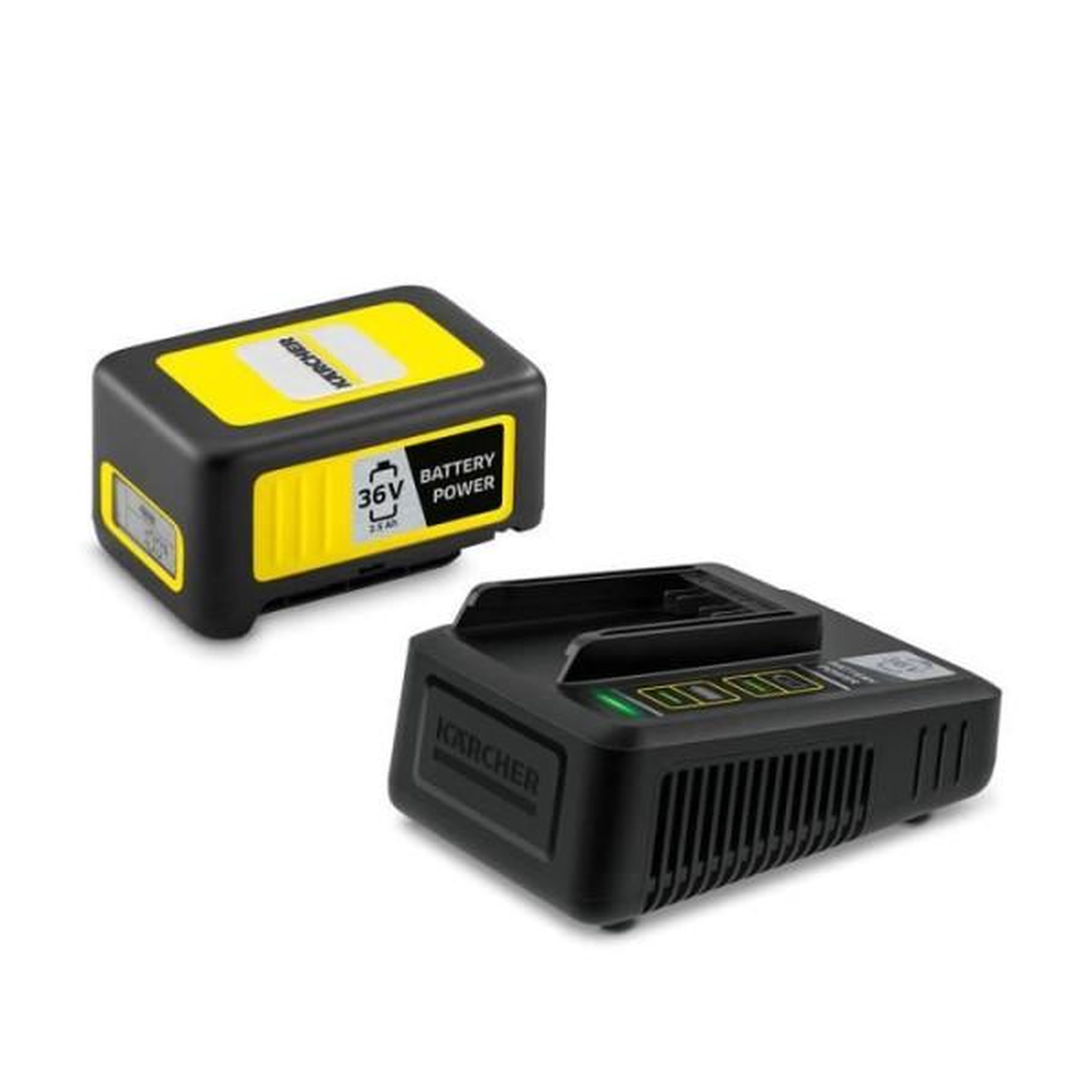Voir la diapositive 2 : KÃ¤rcher Batterie KARCHER POWER 36V / 2.5 Ah avec écran LCD et chargeur rapide