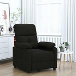 VIDAXL Fauteuil inclinable Noir Tissu