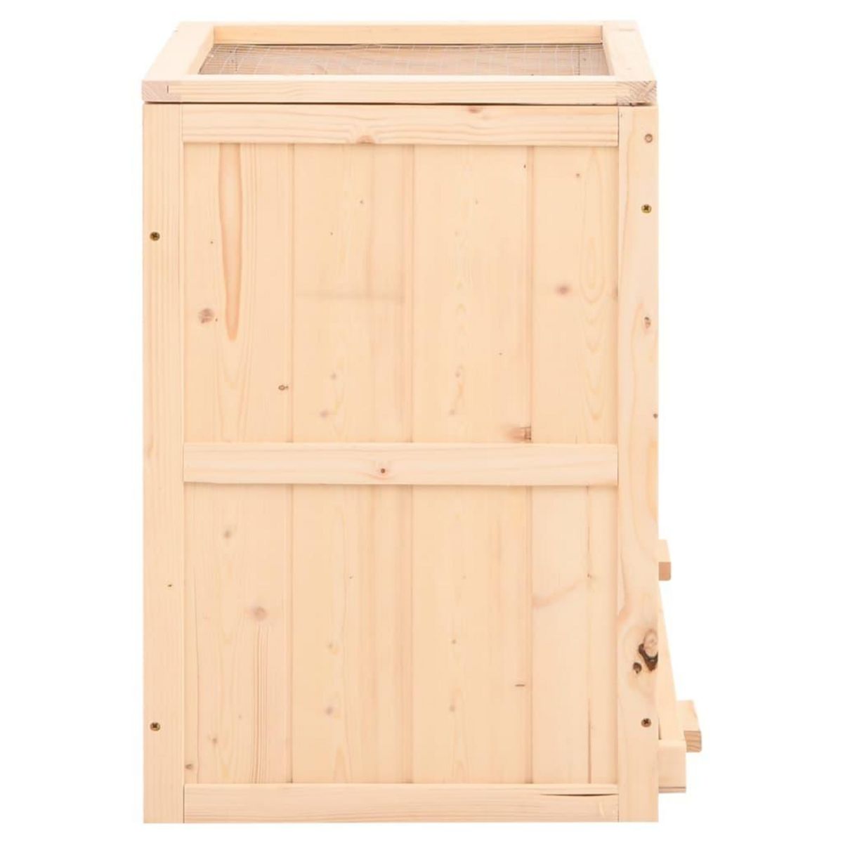 VIDAXL Cage a hamster 81x40x60 cm bois massif de sapin
