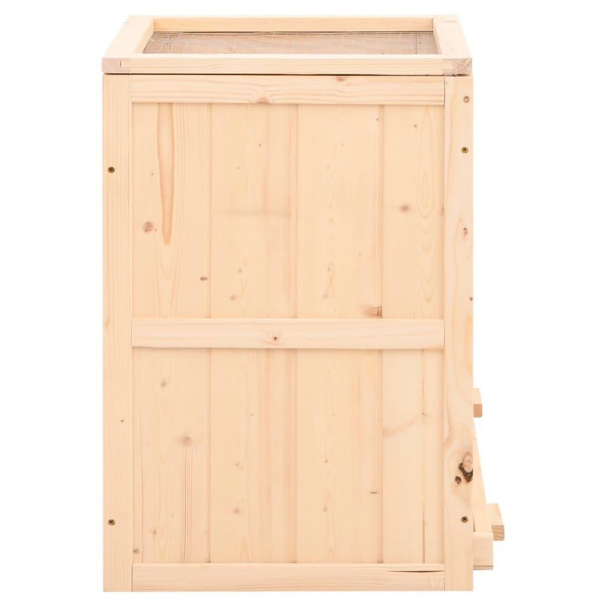 VIDAXL Cage a hamster 81x40x60 cm bois massif de sapin
