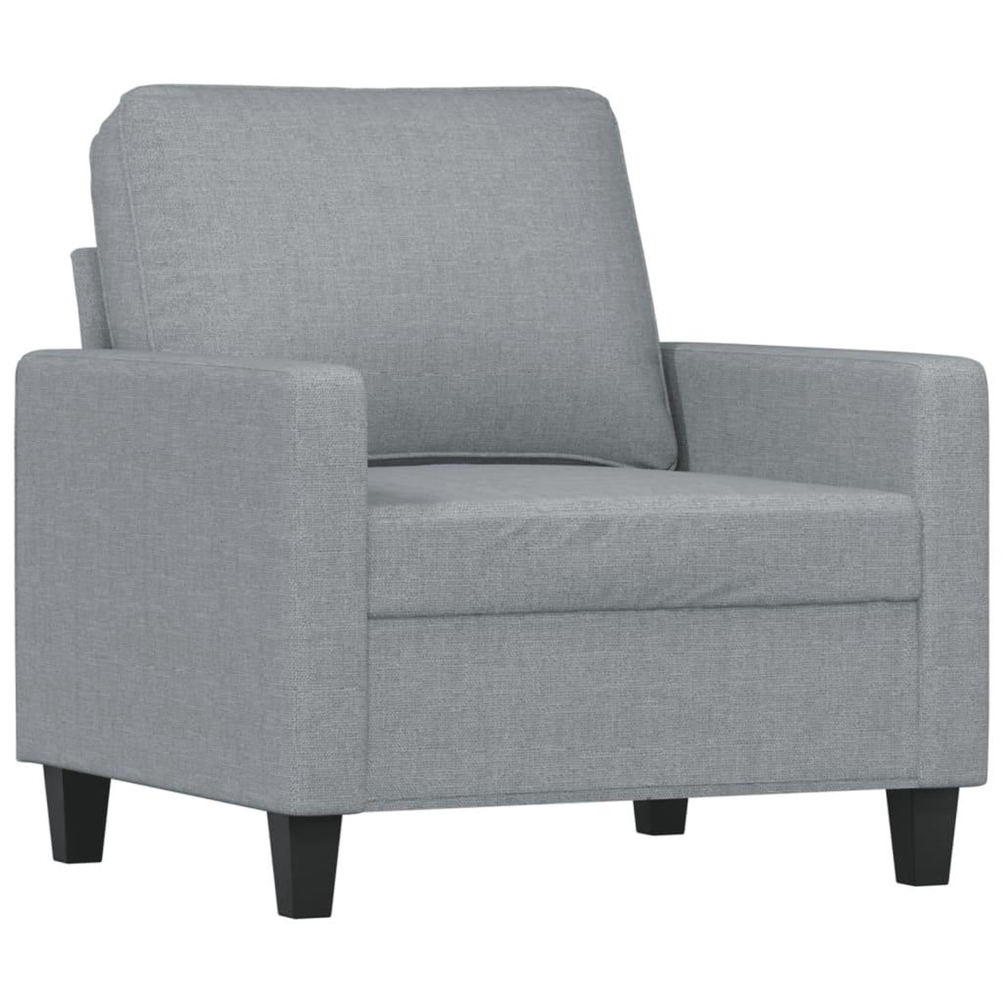 Voir la diapositive 3 : VIDAXL Ensemble de canapes 3 pcs avec coussins Gris clair Tissu