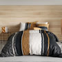 Voir la diapositive 1 : ATELIER DU COTON Housse de couette 260x240 TROPHE + 2 taies coton 57 fils