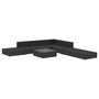 Voir la diapositive 3 : VIDAXL Salon de jardin 8 pcs avec coussins resine tressee noir