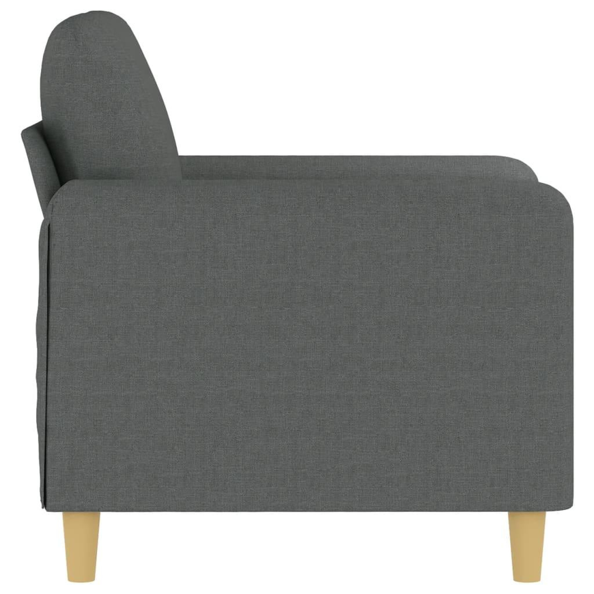 Voir la diapositive 4 : VIDAXL Fauteuil Gris fonce 60 cm Tissu