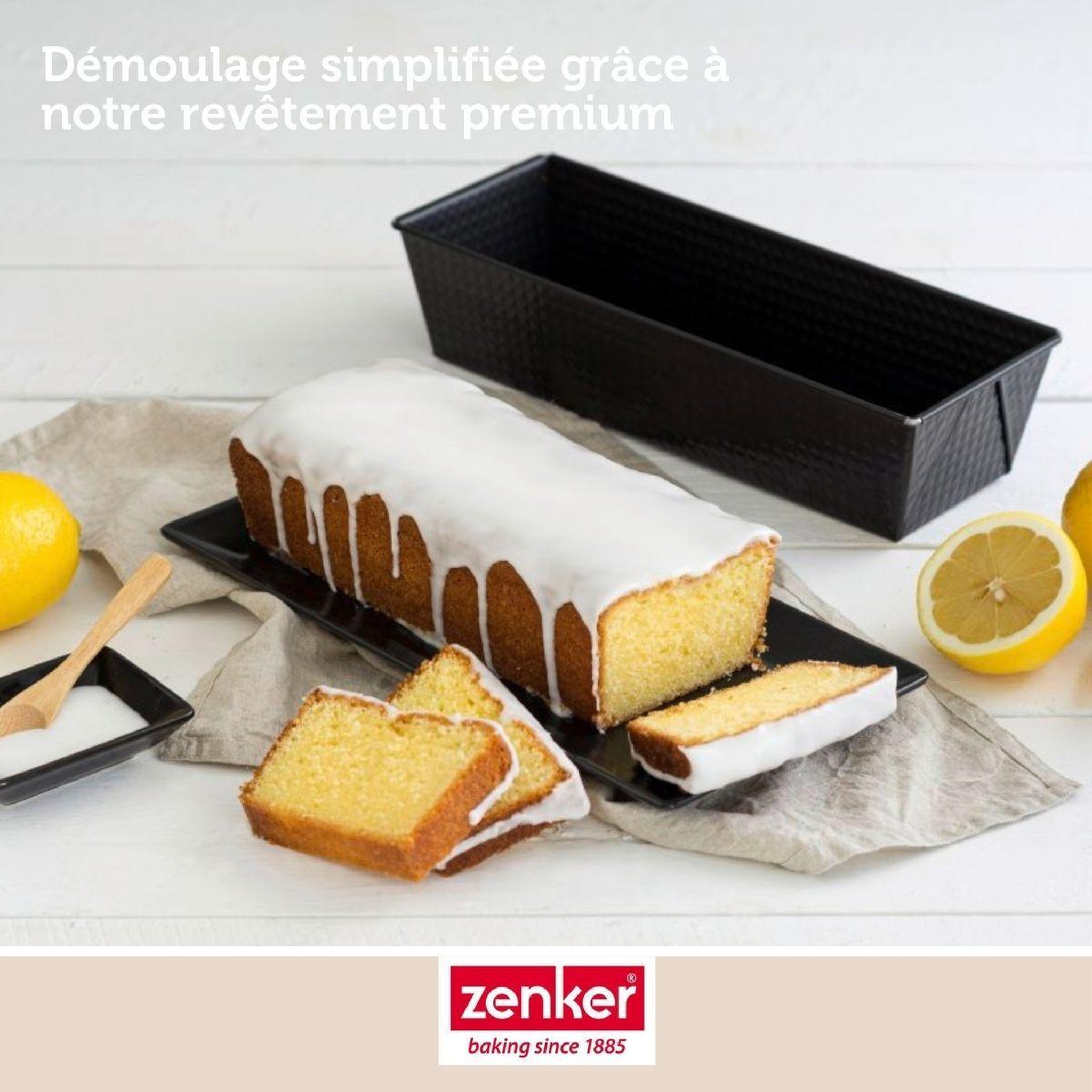 Voir la diapositive 2 : ZENKER Set de 4 ustensiles de pâtisserie moule à gâteaux bols et spatule black mettallic black mettallic zenker  black mettallic