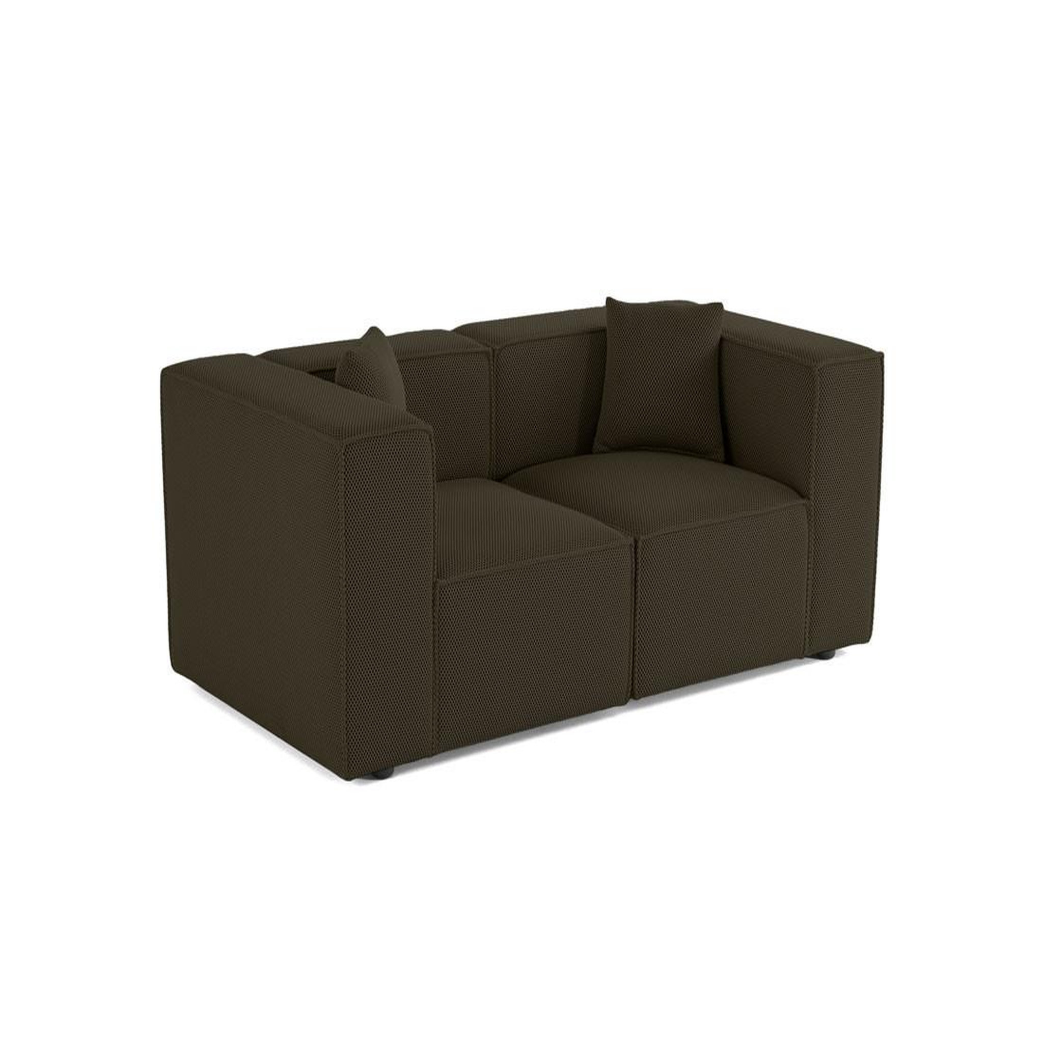 Voir la diapositive 3 : LISA DESIGN Arty - canapé modulable 2 places - en tissu mailles 3d