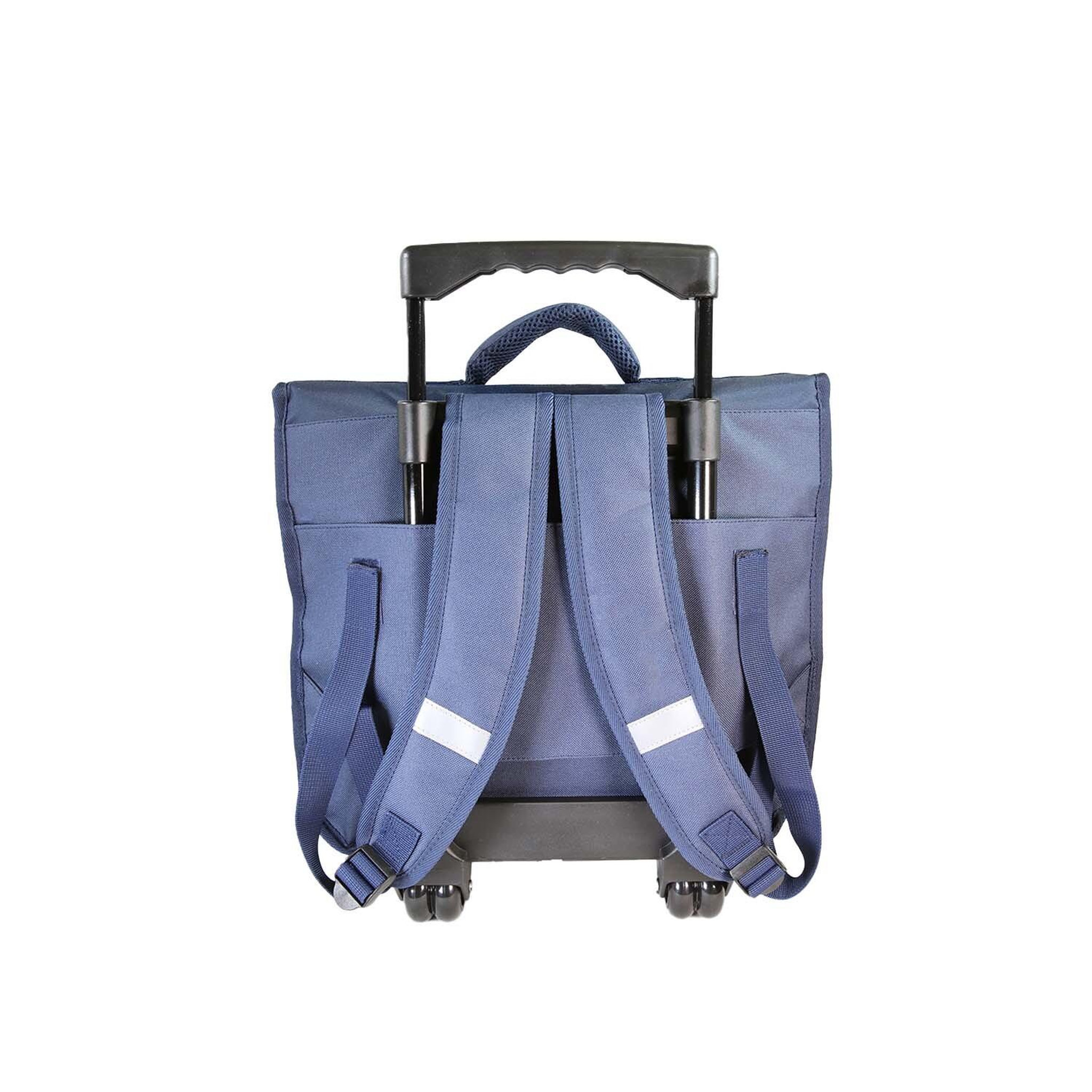 Voir la diapositive 4 : Bagtrotter Dragons - Cartable Scolaire à Roulettes 38 cm - Garçon - Bleu - 2 Compartiments