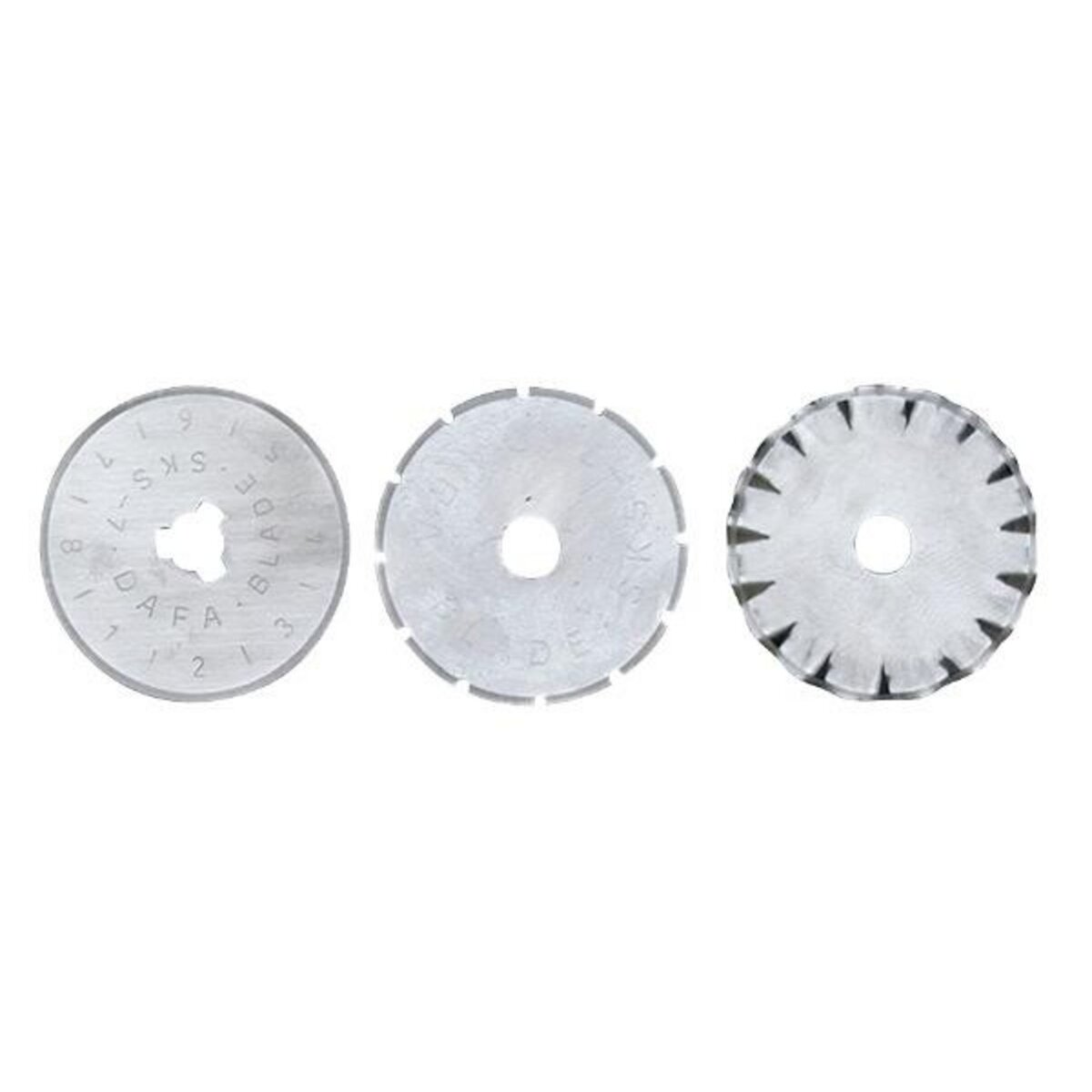 MAXICRAFT 3 lames de rechange (lisse, ondulée et crantée)