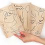 Voir la diapositive 3 : Graine créative Kit de broderie sur vêtement line art