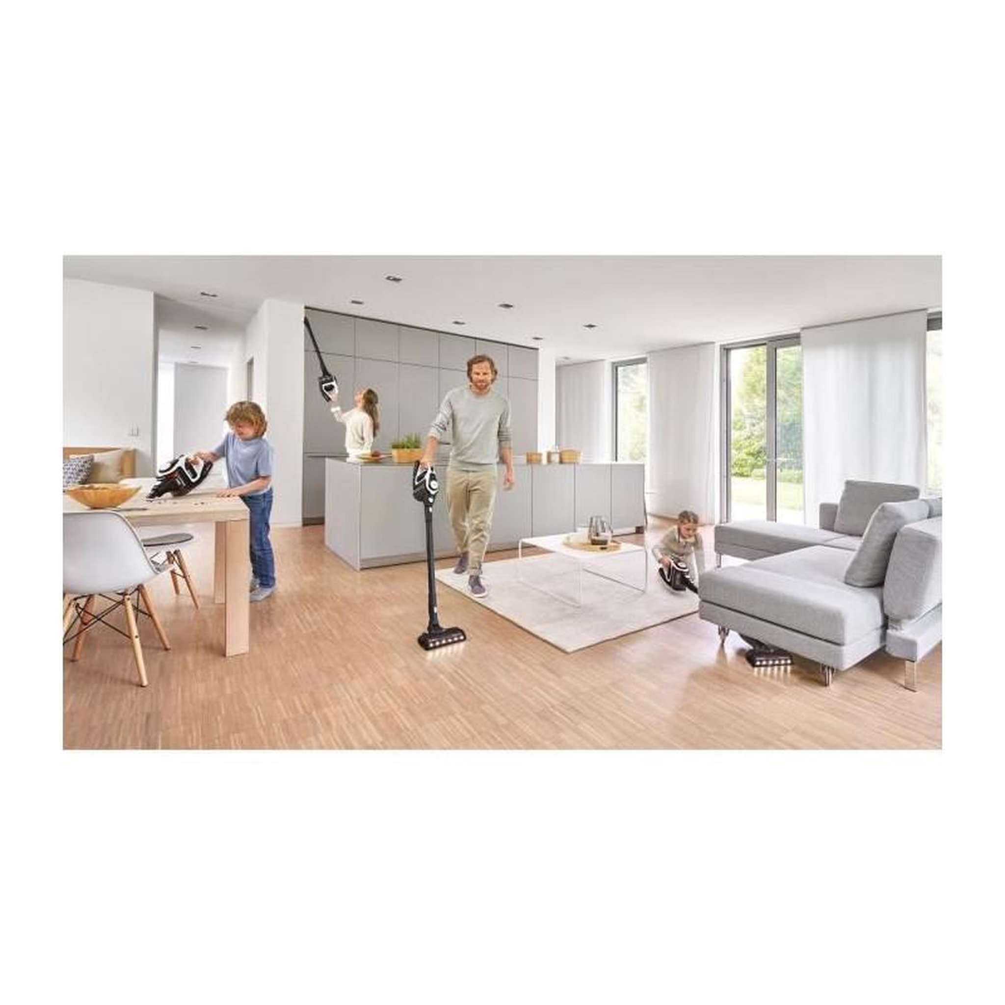 Voir la diapositive 2 : BOSCH BOSCH BBS8214 Aspirateur balai multifonction sans fil Unlimited Serie 8 - Aspirateur a main integre - 3 vitesses