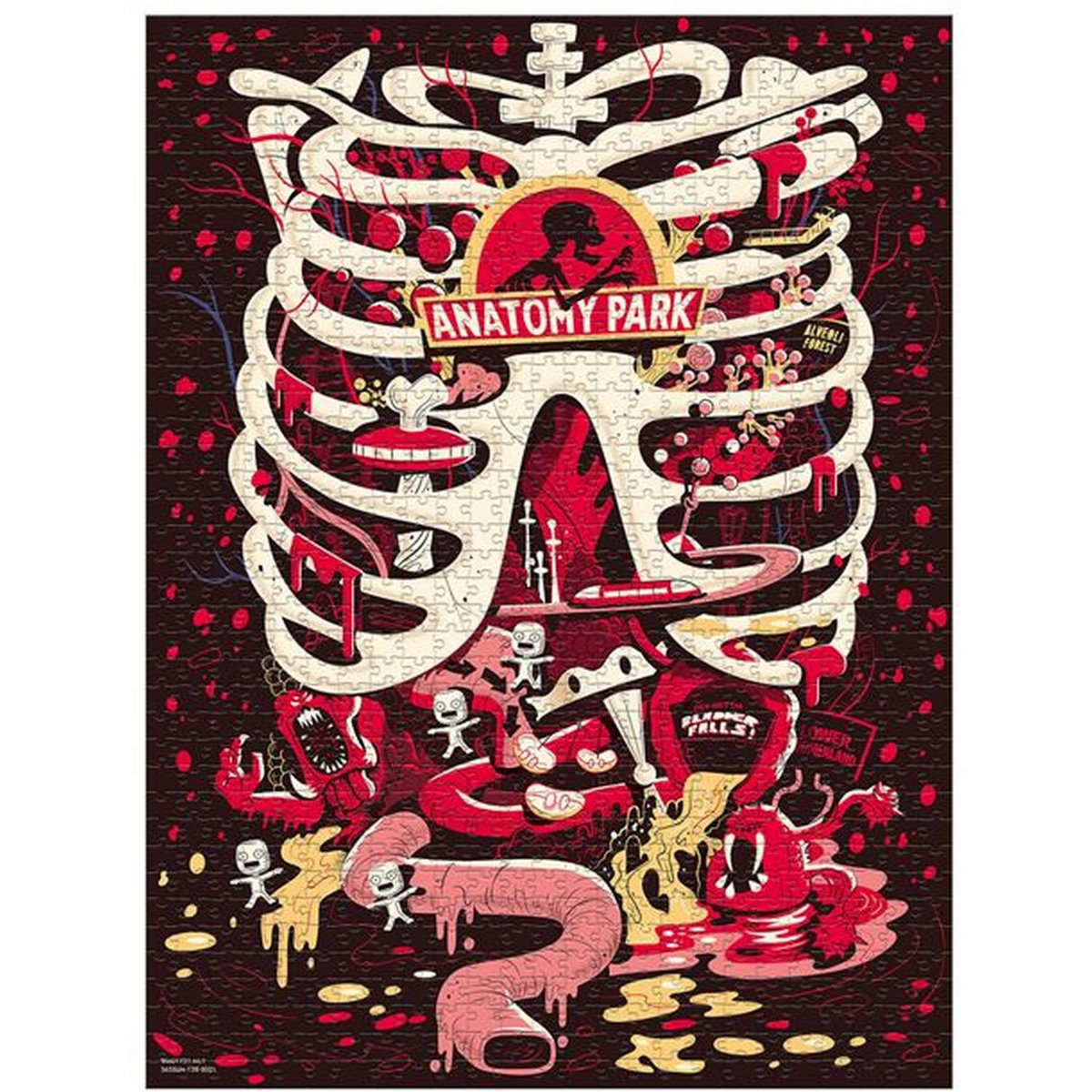  WINNING MOVES Puzzle 1000 pièces Rick et Morty Anatomy Park