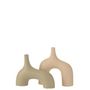 Voir la diapositive 2 : Paris Prix Vase Design en Aluminium  Zihao  25cm Ivoire