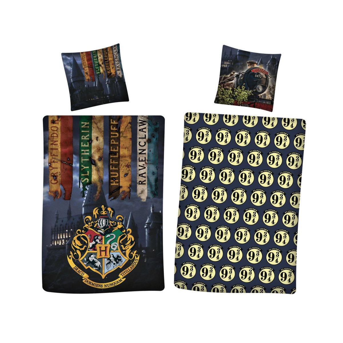HARRY POTTER Parure housse de couette en coton 57 fils HARRY POTTER