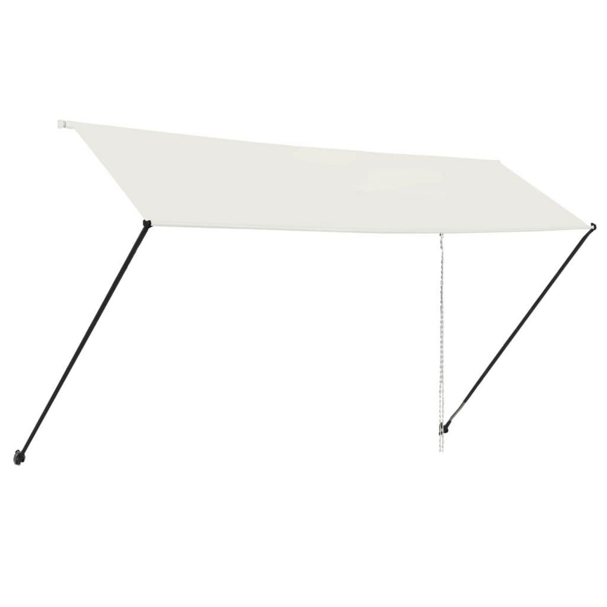 VIDAXL Auvent retractable avec LED 400x150 cm Creme