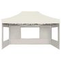Voir la diapositive 4 : VIDAXL Tente de reception pliable avec parois Aluminium 4,5x3 m Creme