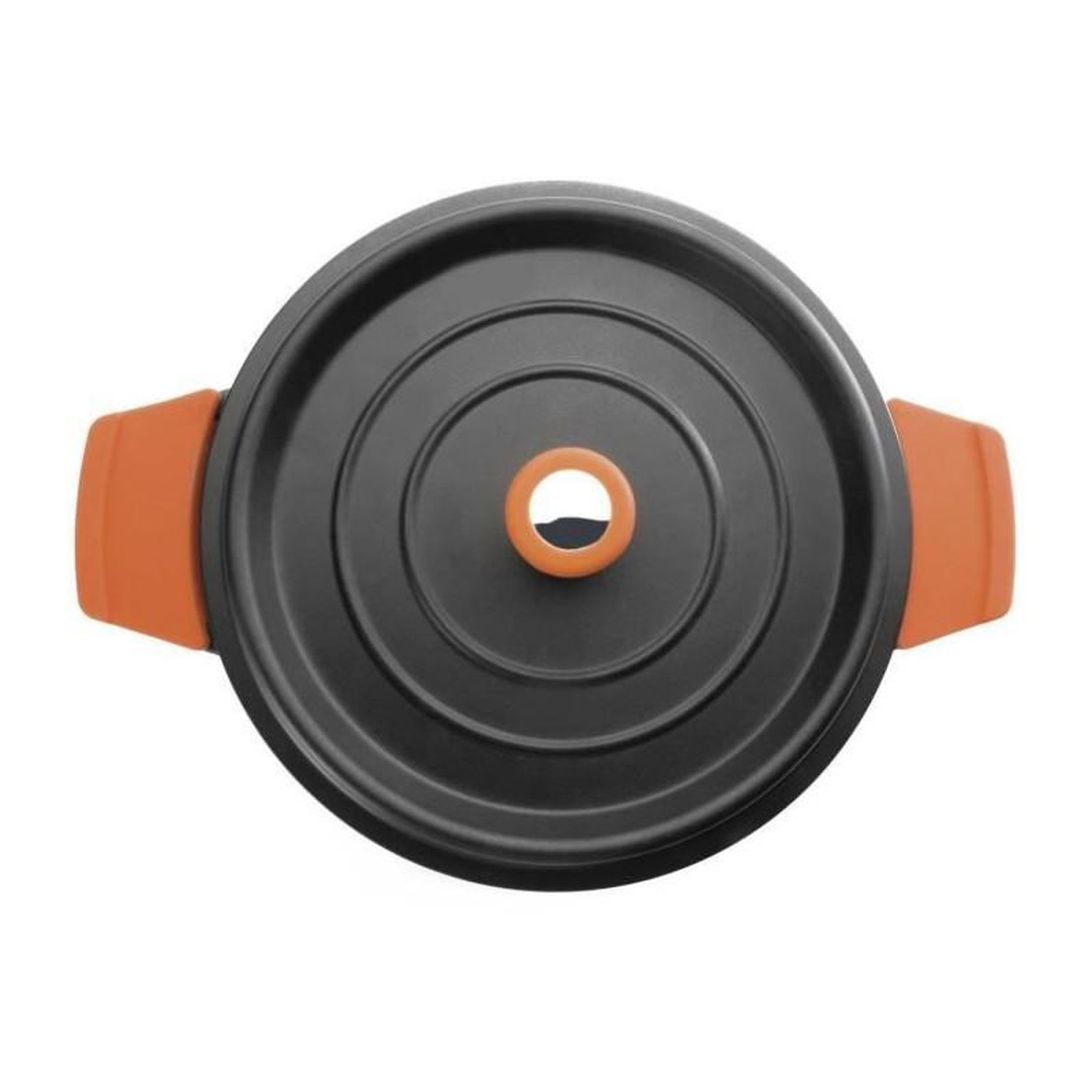 Voir la diapositive 5 : Lacor Cocotte ronde en fonte émaillée 24cm noir - 25925
