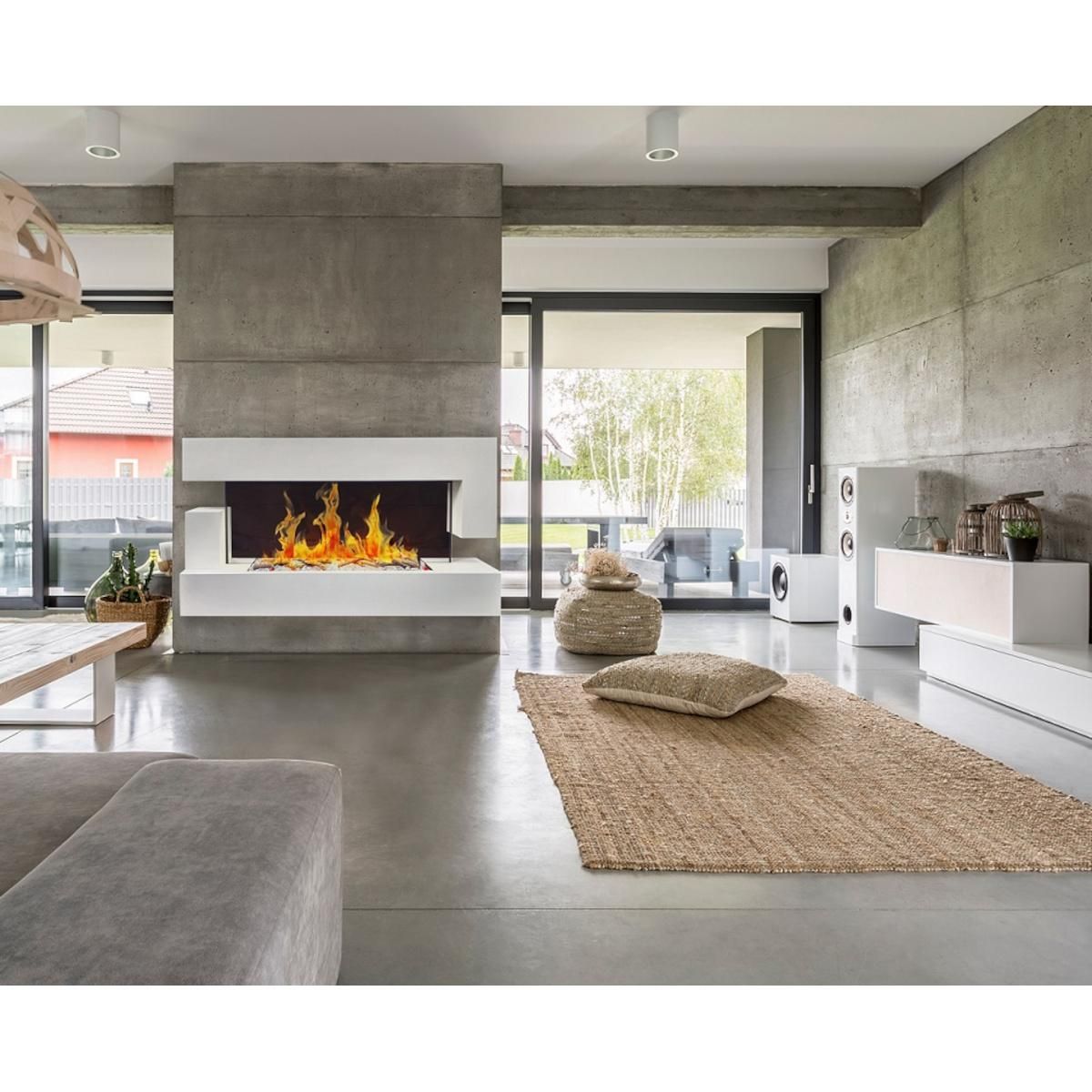 Chemin'arte Cheminée électrique design 2000w blanc - 239