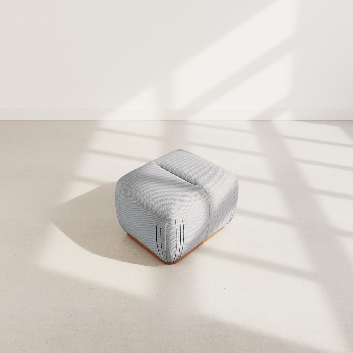 LISA DESIGN Penelope - pouf en velours texturé