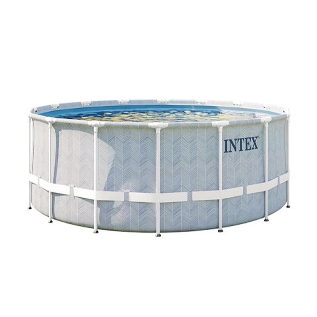 INTEX Piscine tubulaire Chevron ronde 4,88 x 1,22 m - Intex