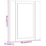 Voir la diapositive 6 : VIDAXL Armoire de salle de bain a miroir LED vieux bois 40x12x45 cm
