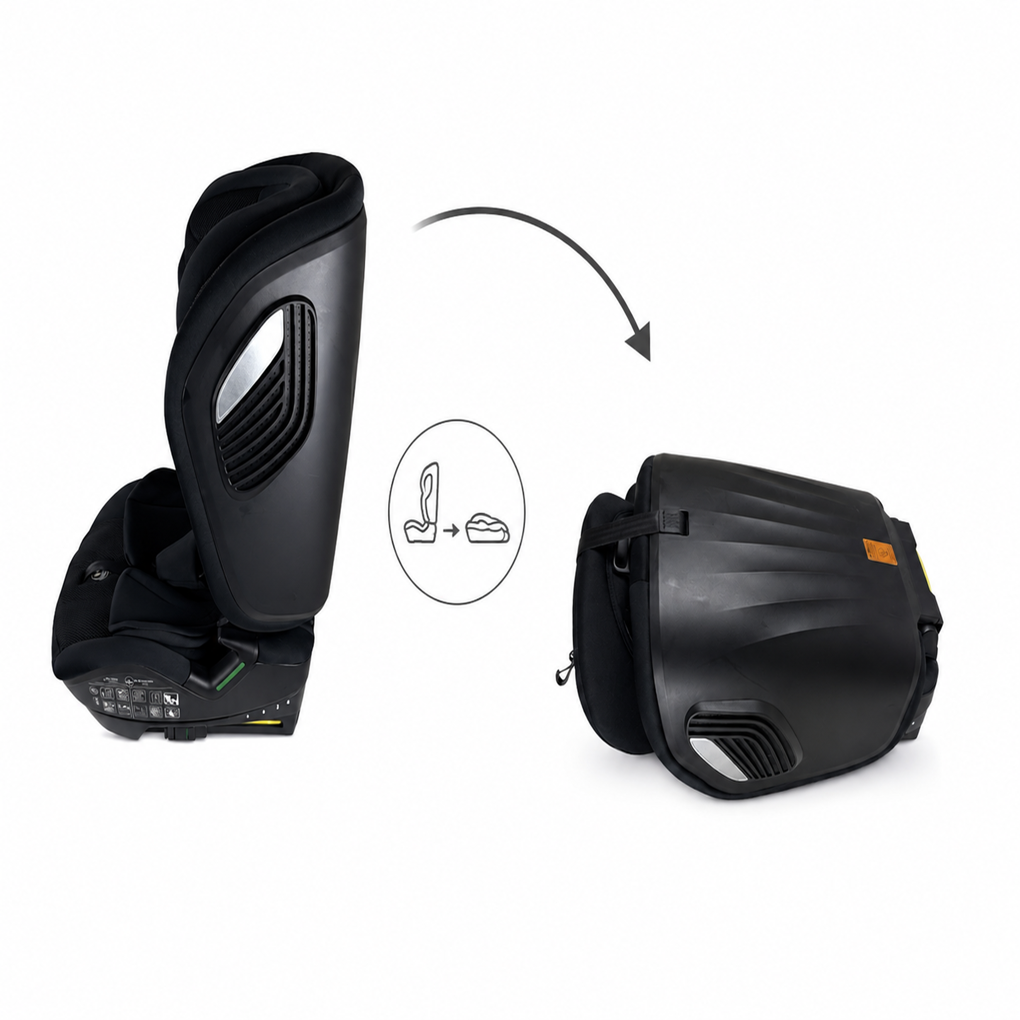 Voir la diapositive 2 : NANIA Nania nevada, siège auto isofix, ou ceinture, inclinable, et pliable, isize 76-150cm, groupe 1/2/3 (9-36kg), protection latérale