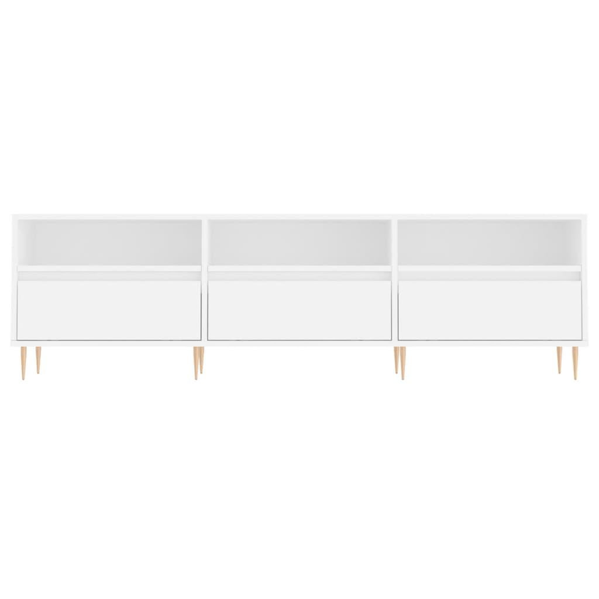 Voir la diapositive 5 : VIDAXL Meuble TV blanc 150x30x44,5 cm bois d'ingenierie
