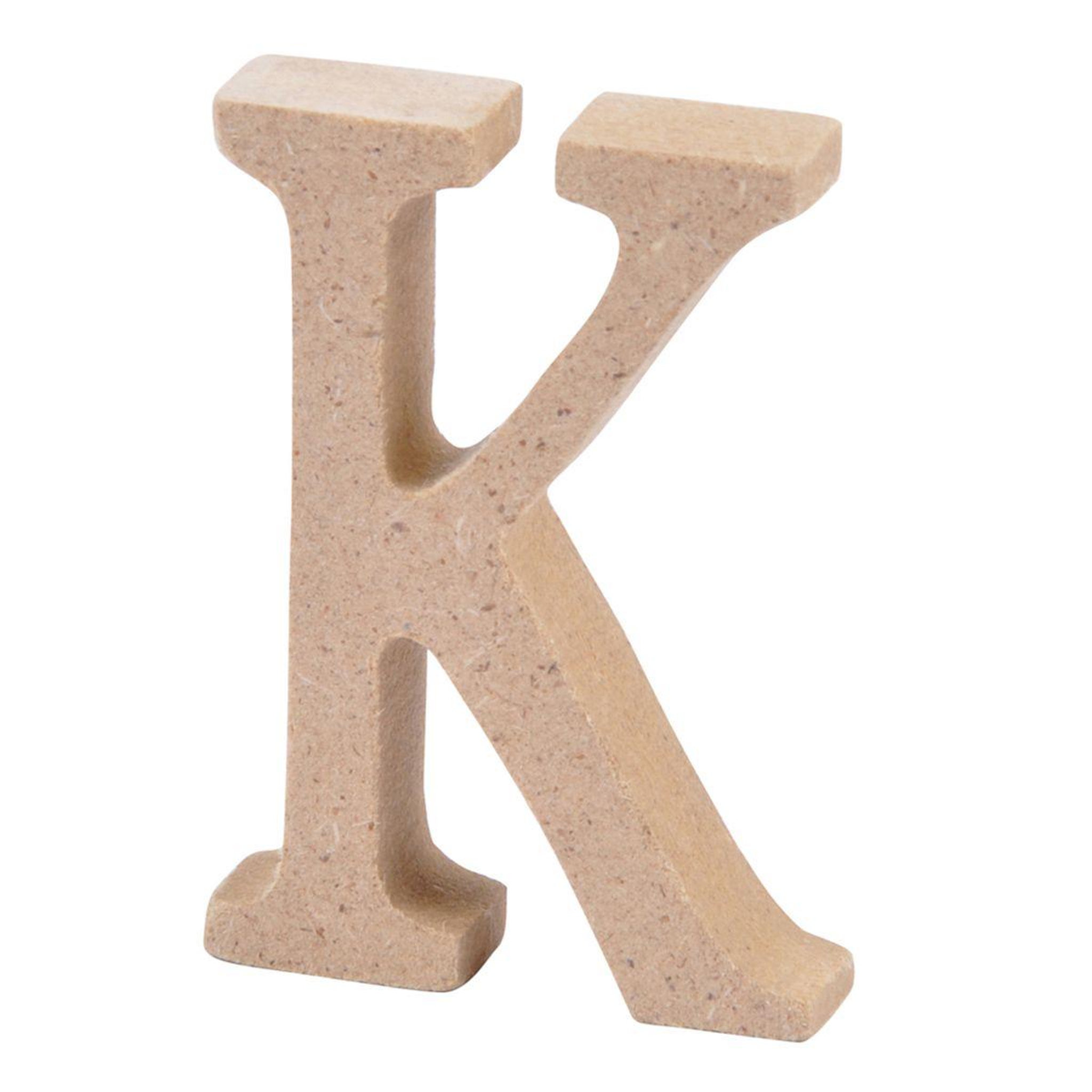 HOMEA Lettre à Décorer  K  5cm Naturel