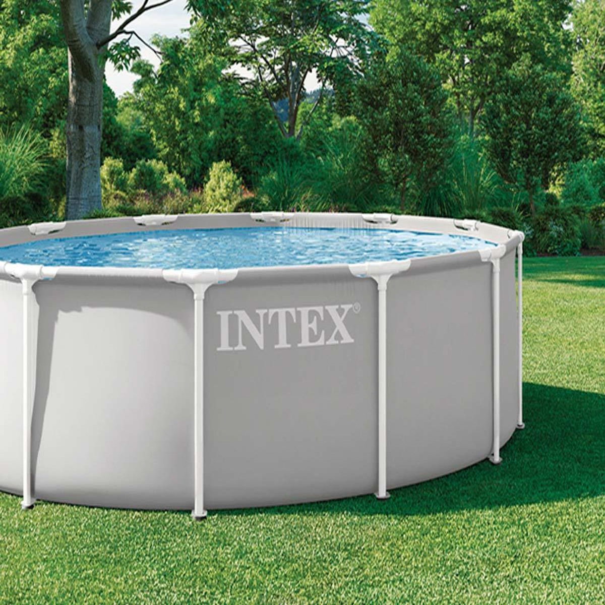 INTEX Piscine tubulaire Prism Frame ronde 3,66 x 1,22 m - Intex