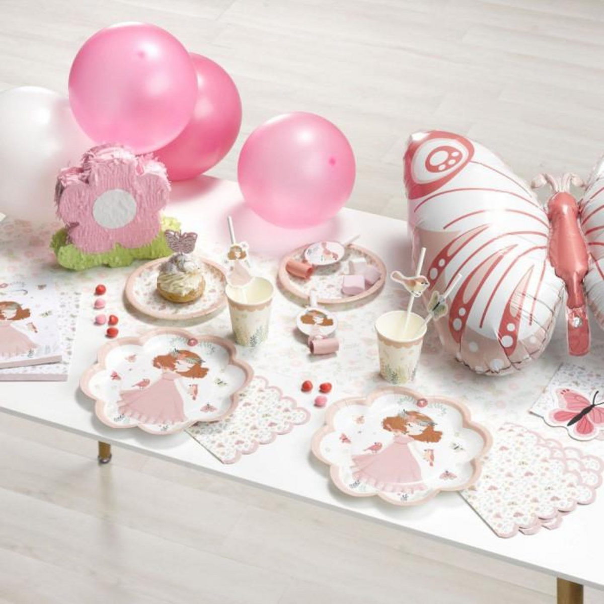 Paris Prix Mini Pinata d'Anniversaire  Fleur  20cm Rose