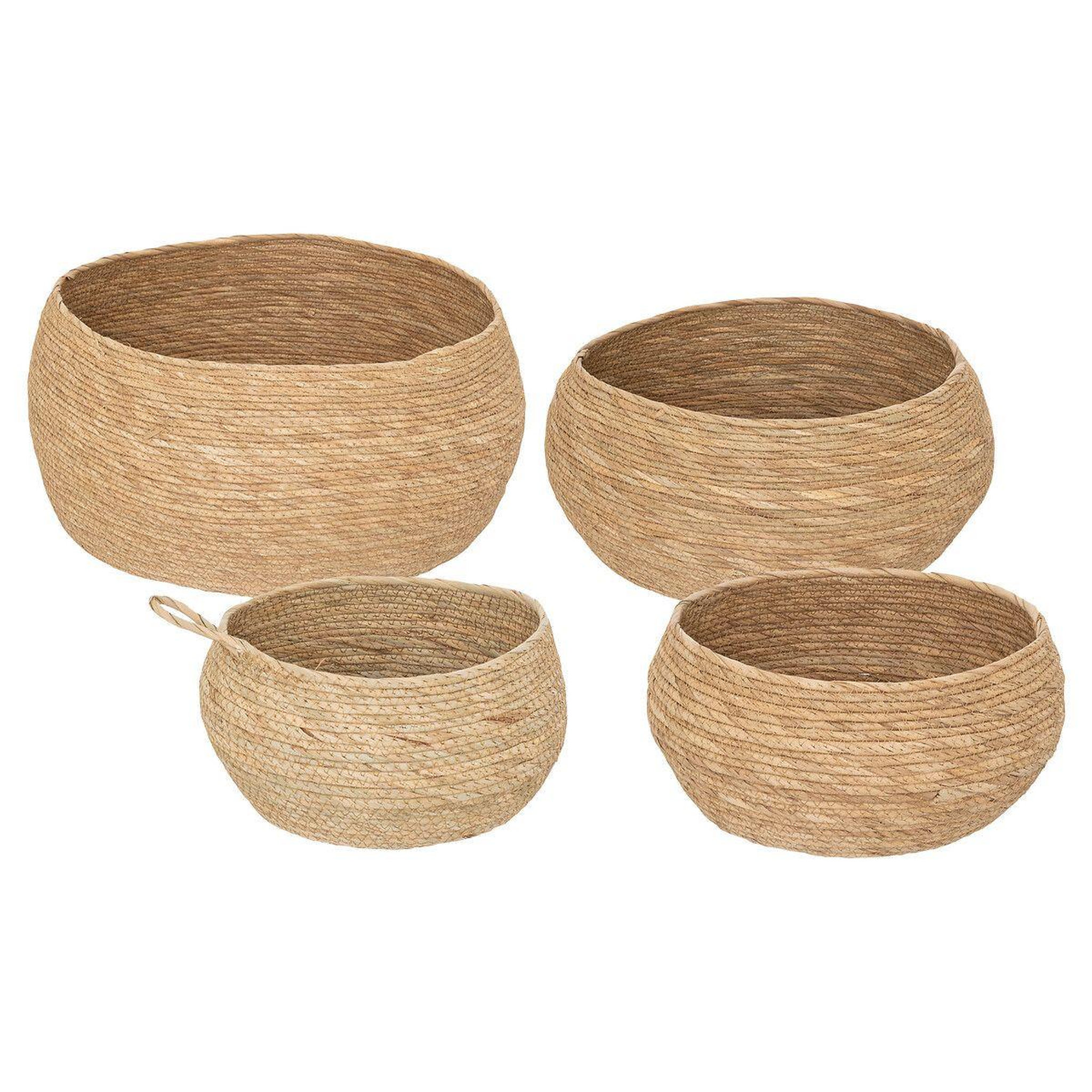 ATMOSPHERA Lot de 4 paniers déco  aliza  50cm naturel
