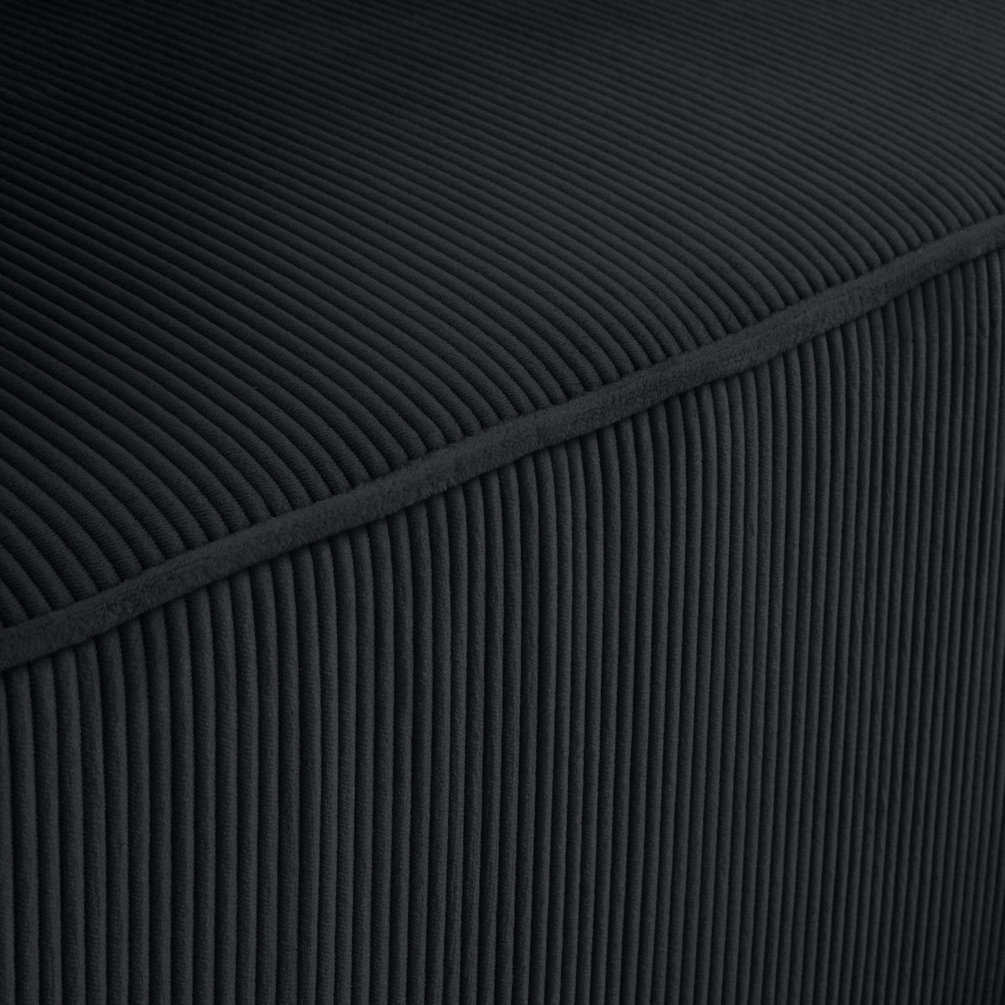 Voir la diapositive 6 : BEST MOBILIER Saphir - canapé d'angle réversible 4 places - convertible avec coffre - en velours côtelé