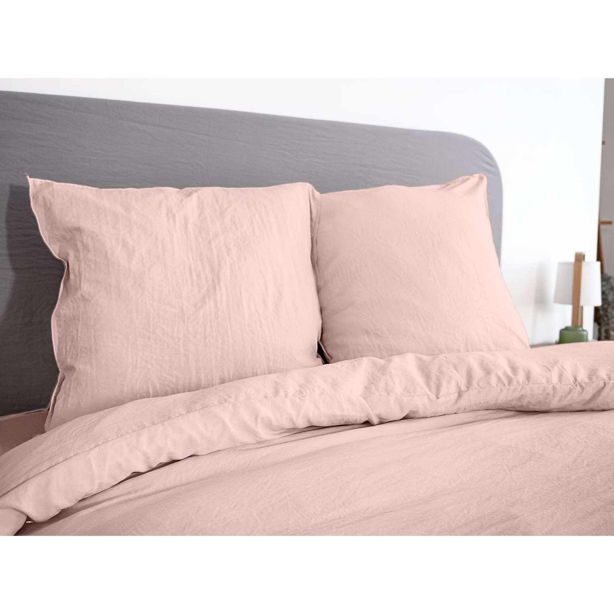 Voir la diapositive 3 : COTE DECO Parure de lit - 100% microfibre lavée