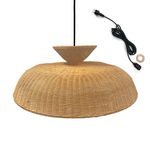 Lumisky Suspension d'extérieur DARMA Beige Rotin D80 cm