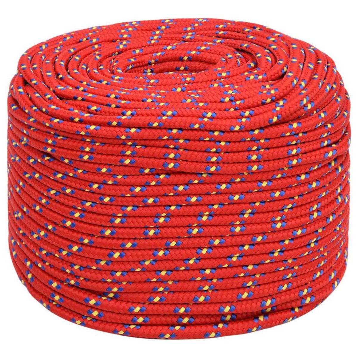 VIDAXL Corde de bateau Rouge 8 mm 50 m Polypropylene