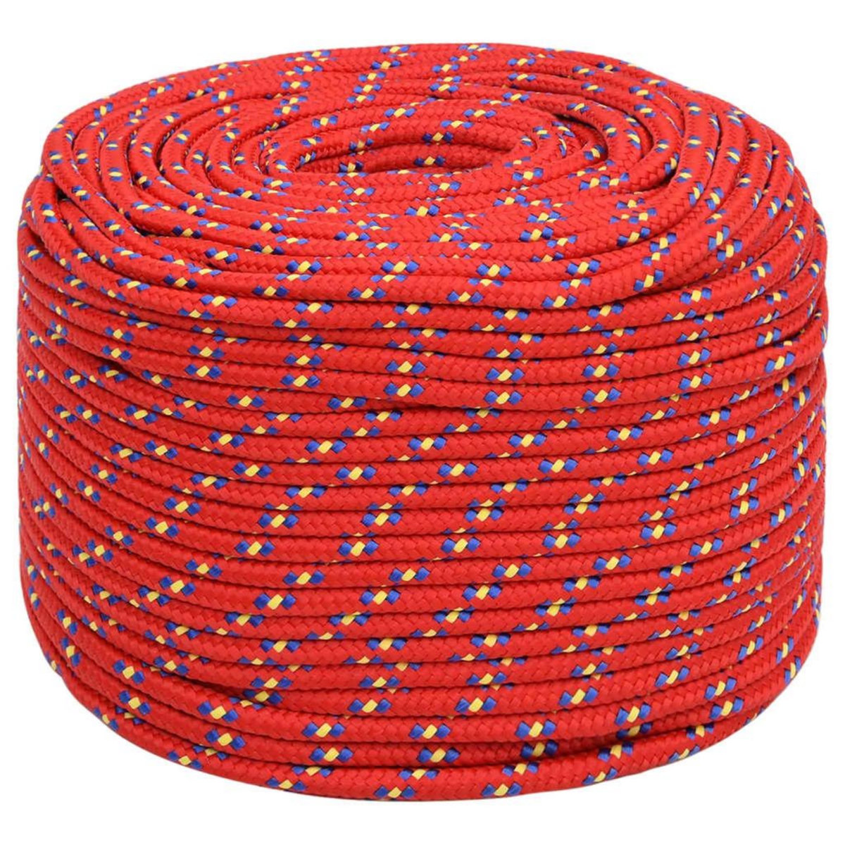 VIDAXL Corde de bateau Rouge 8 mm 50 m Polypropylene