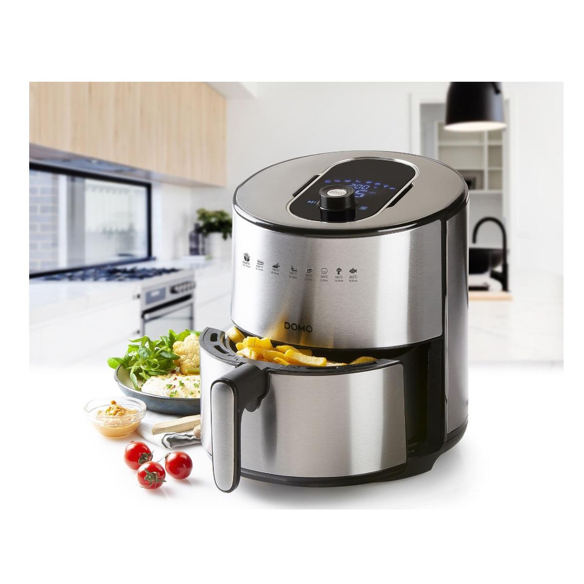 Voir la diapositive 3 : Domo Friteuse sans huile 4l 1500w inox - do530fr