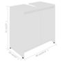 Voir la diapositive 6 : VIDAXL Armoire de salle de bain Blanc 60x33x61 cm Bois d'ingenierie