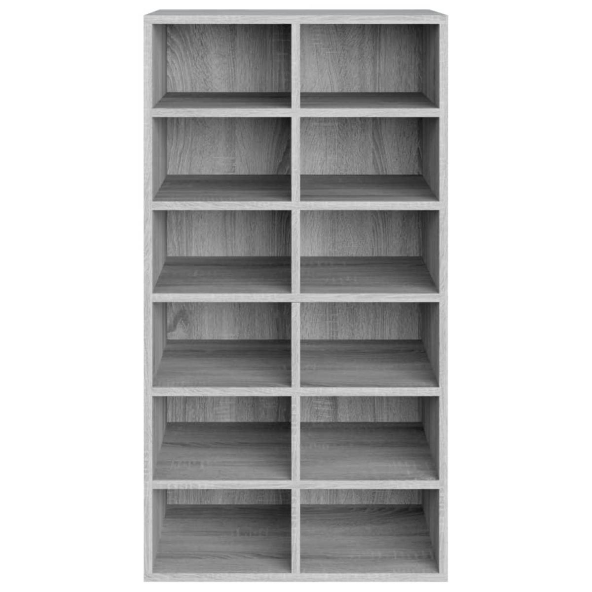 VIDAXL Etagere a chaussures Sonoma gris 54x34x100,5 cm Bois ingenierie