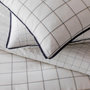 Voir la diapositive 2 : FUTURE HOME Parure de lit 2 personnes à carreaux en coton
